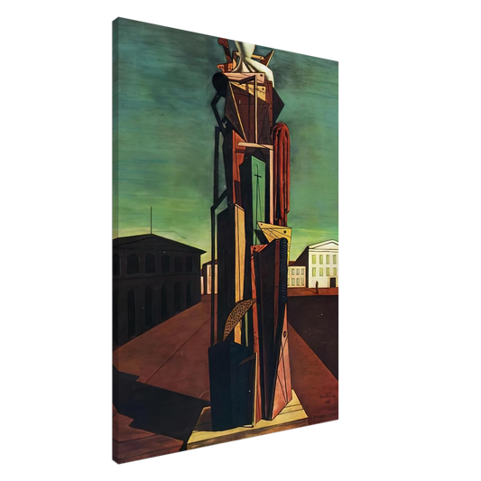 Giorgio de Chirico - THE GREAT METAPHYSICIAN 1917 Canvas - 20x30 cm / 8x12 inches-canvas
