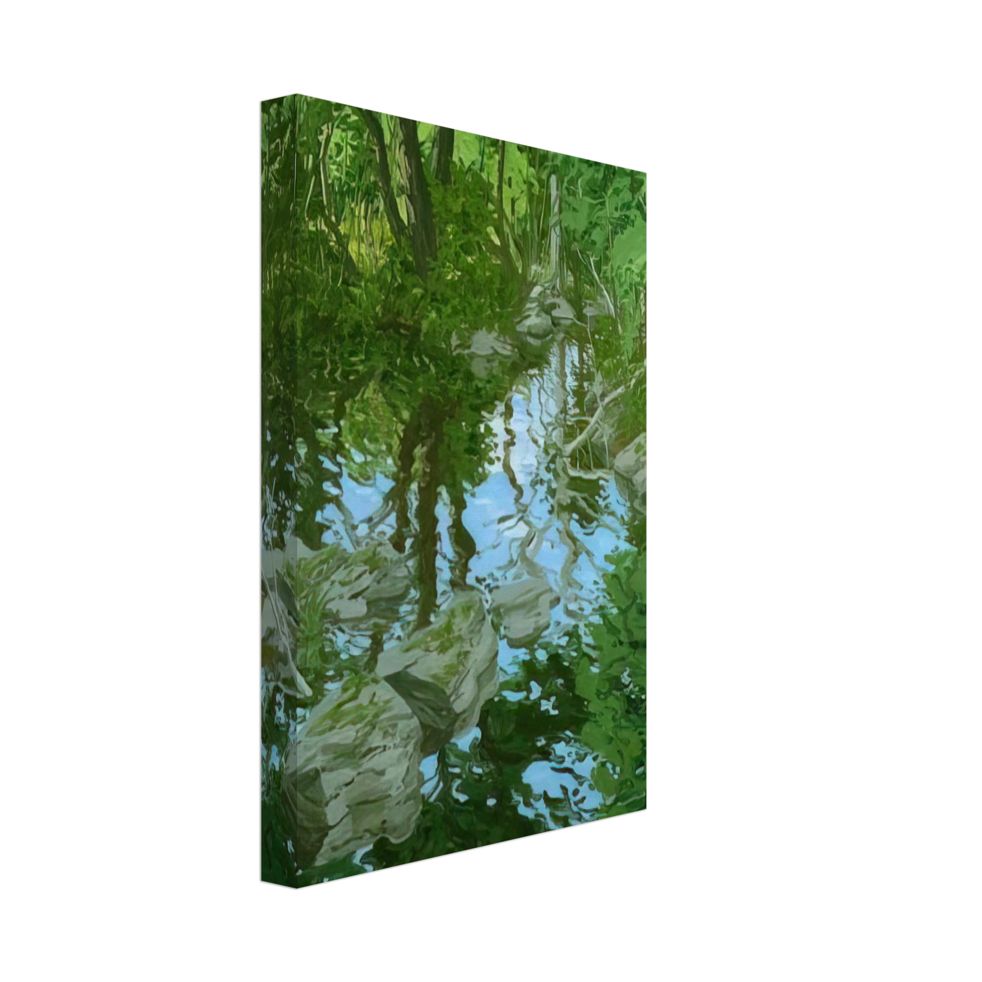 Neil Welliver - Maine Woodland.png - 1970 Canvas - 40x60 cm / 16x24 inches-canvas