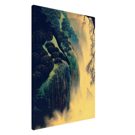 Eyvind Earle - Jeweled Coast Canvas - 20x30 cm / 8x12 inches-canvas