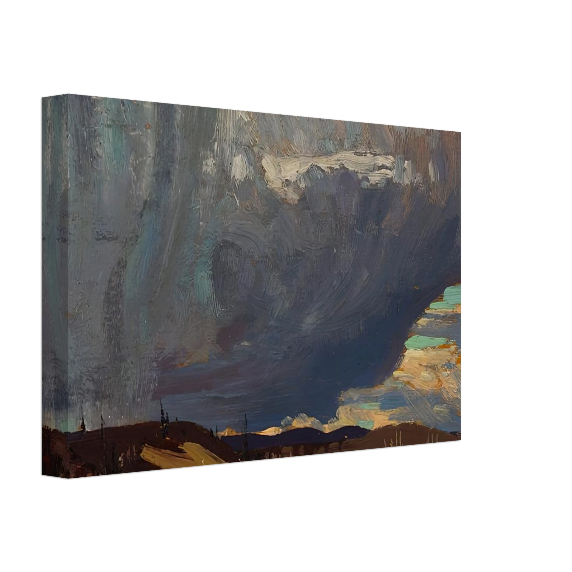 Tom Thomson - APPROACHING SNOWSTORM 1915 Canvas - 40x60 cm / 16x24 inches-canvas