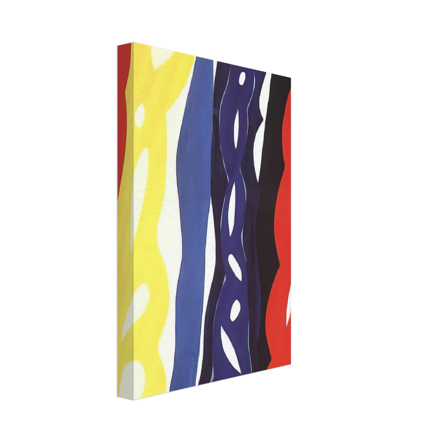 Ernst Wilhelm Nay - Streifen, WZ 1221 - 1967 Canvas - 40x60 cm / 16x24 inches-canvas