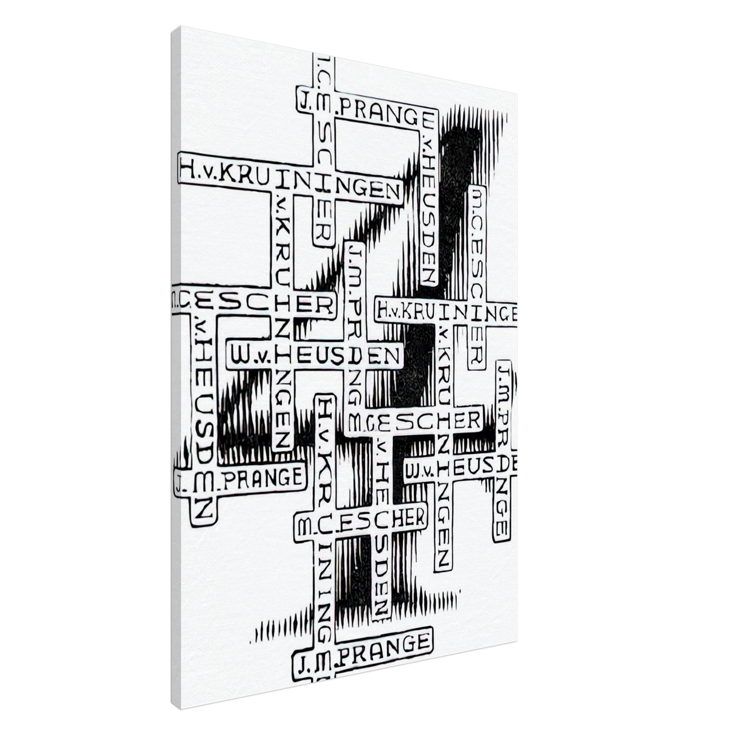 MC Escher - ESCHER (29) Canvas - 20x30 cm / 8x12 inches-canvas