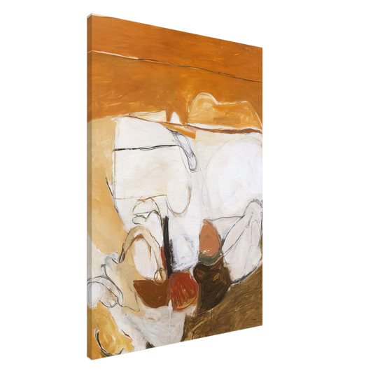 Brett Whiteley - Untitled Warm Painting - 1961 Canvas - 20x30 cm / 8x12 inches-canvas