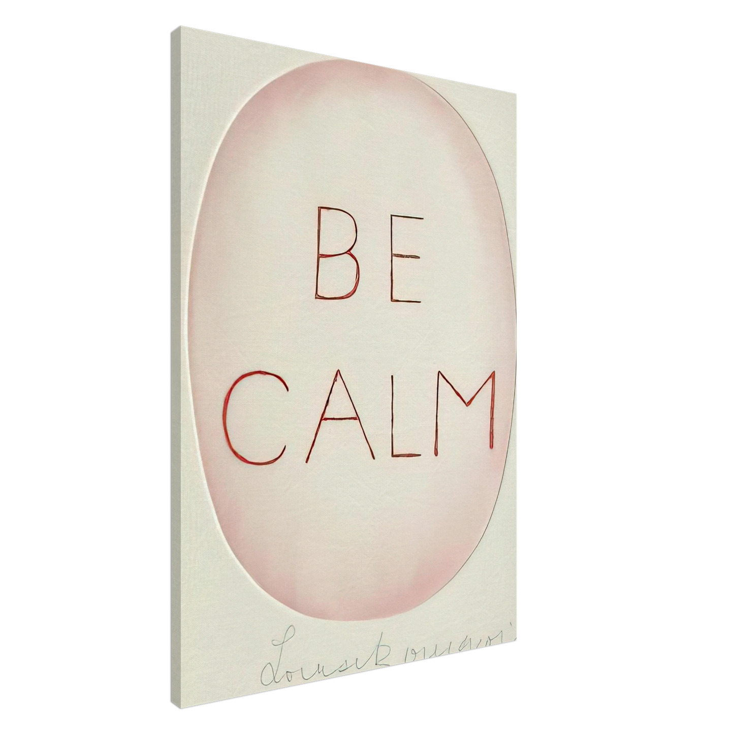 Louise Bourgeois - BE CALME OCTOBER 1ST 31ST Canvas - 20x30 cm / 8x12 inches-canvas