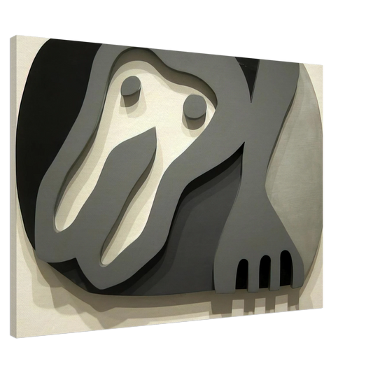 Jean Arp - Shirt Front and Fork Canvas - 20x30 cm / 8x12 inches-canvas