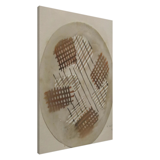 Bice Lazzari - Red and White Signals - 1930 Canvas - 20x30 cm / 8x12 inches-canvas