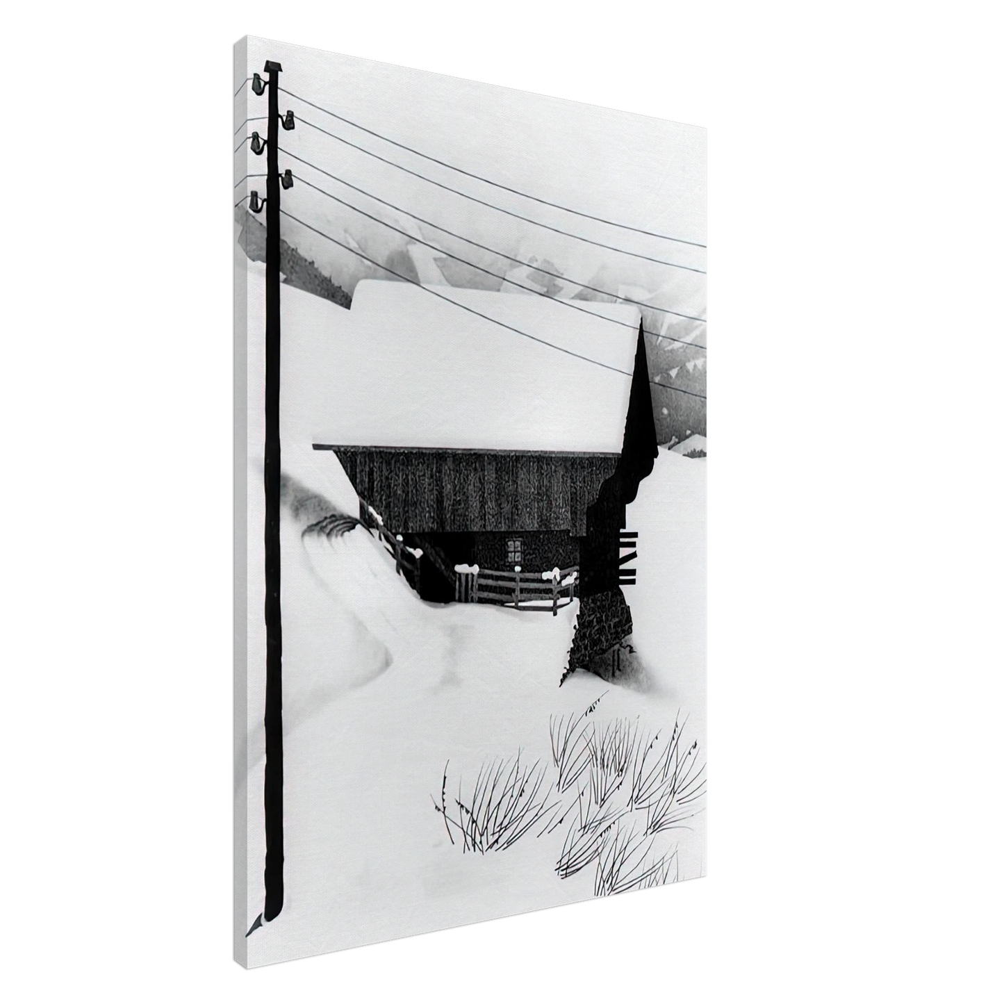 MC Escher - SNOW Canvas - 20x30 cm / 8x12 inches-canvas