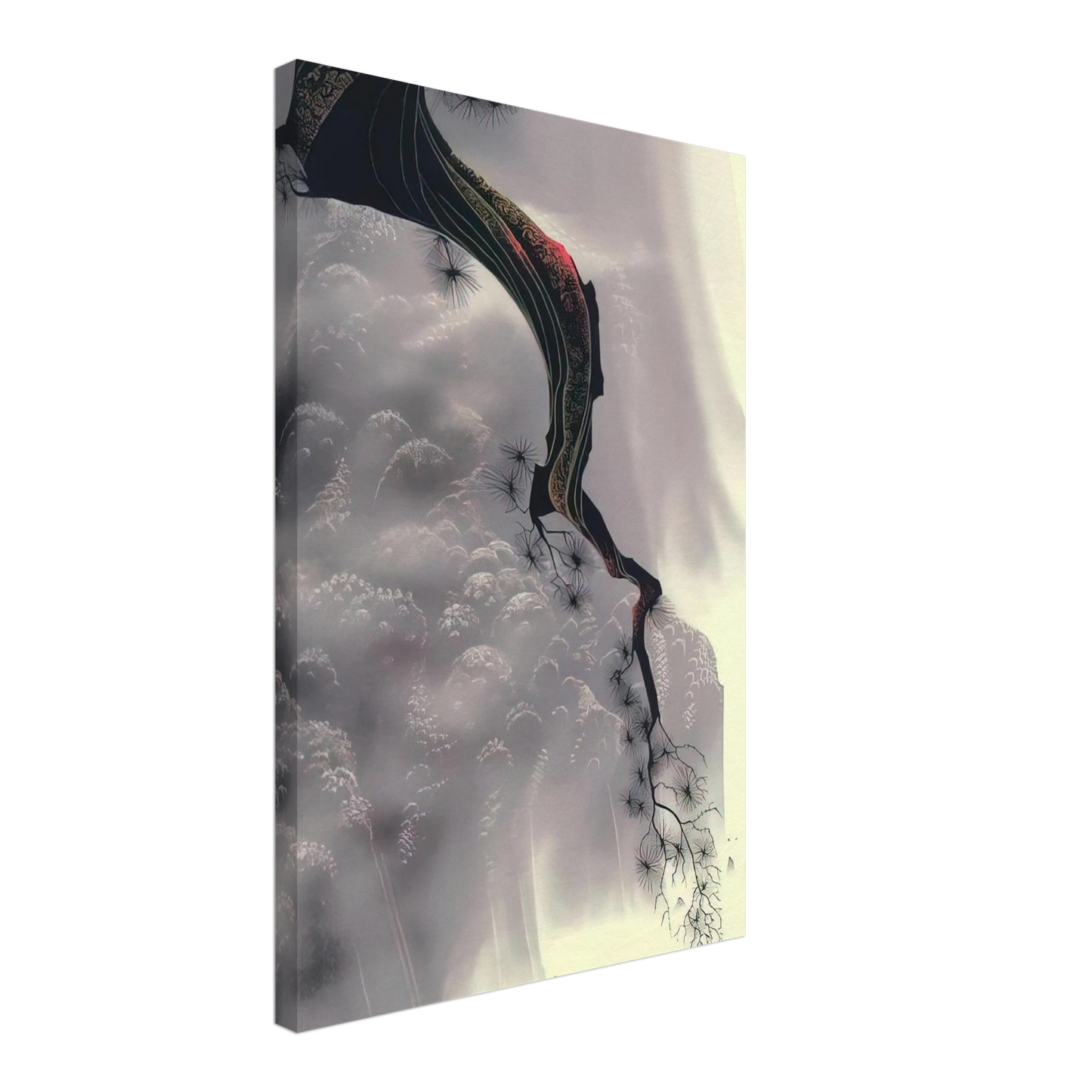 Eyvind Earle - Through the Fog Canvas - 40x60 cm / 16x24 inches-canvas