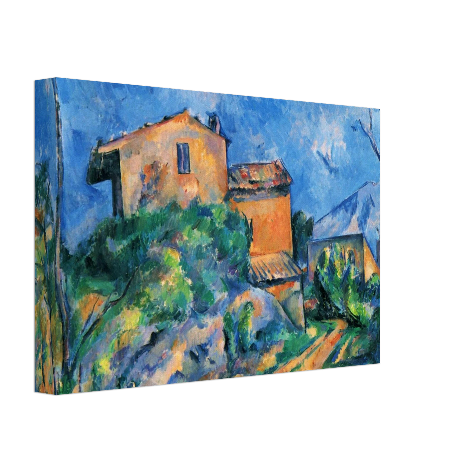 Paul Cezanne - Maison Maria with a View of Chateau Noir Canvas - 40x60 cm / 16x24 inches-canvas