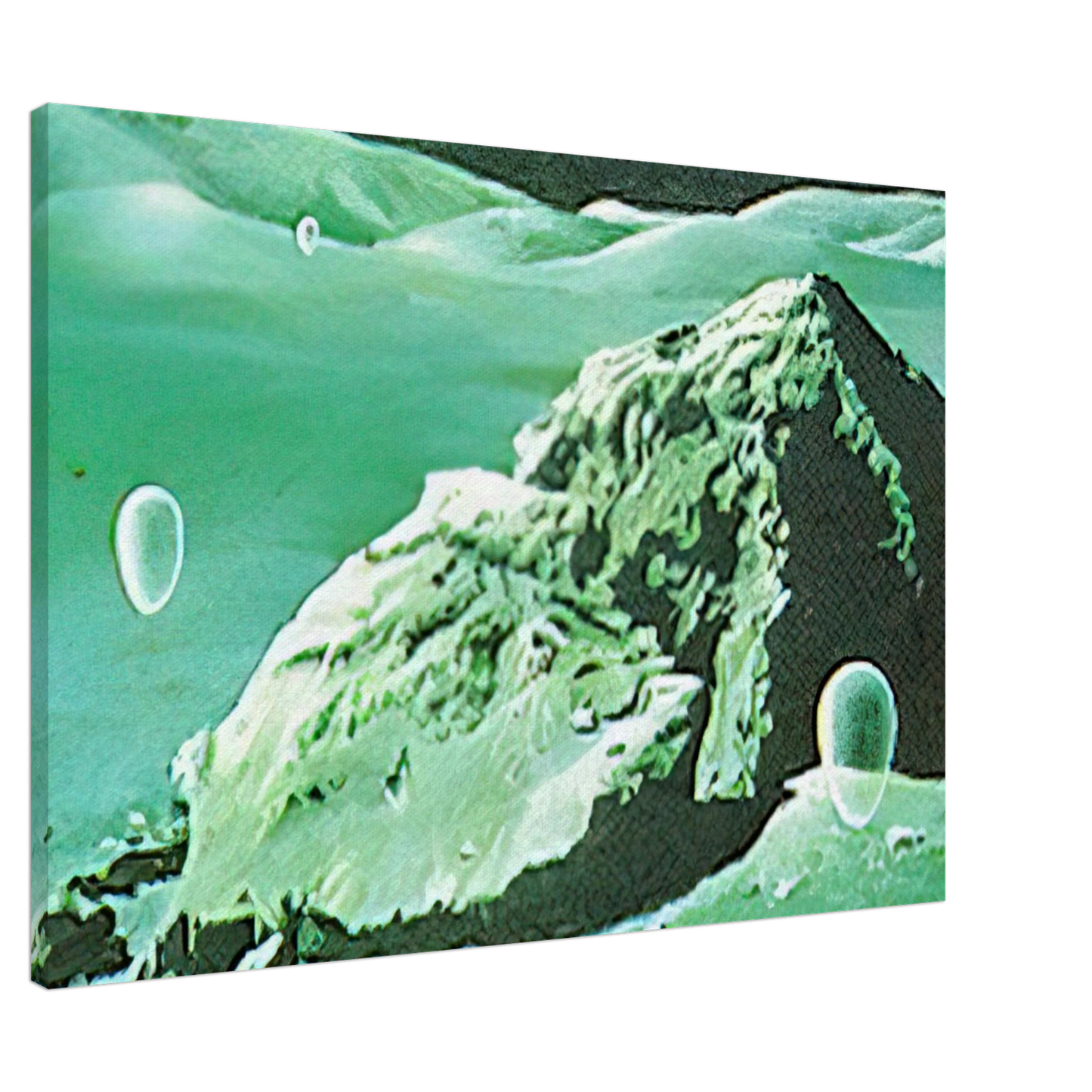 Clarence Holbrook Carter - Eschantos #15 - 1980 Canvas - 20x30 cm / 8x12 inches-canvas