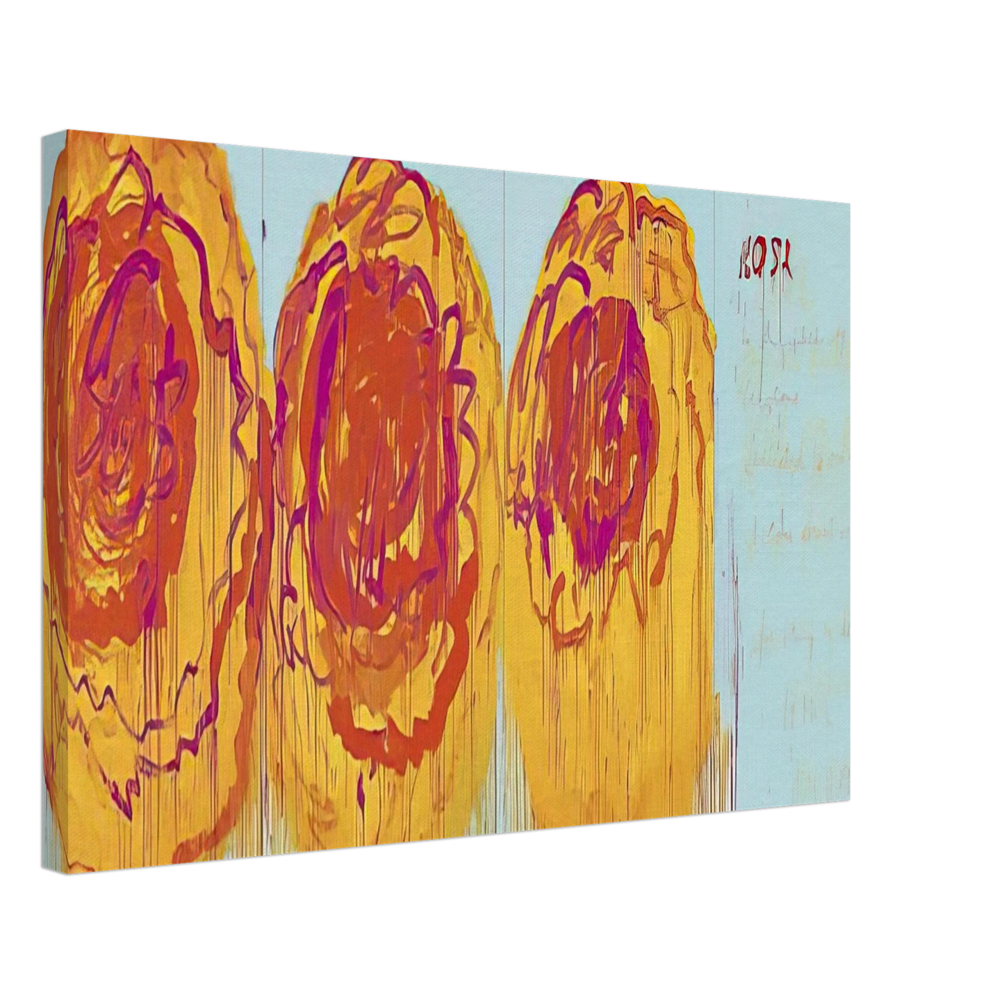 Cy Twombly - The Rose  I  Canvas - 40x60 cm / 16x24 inches-canvas