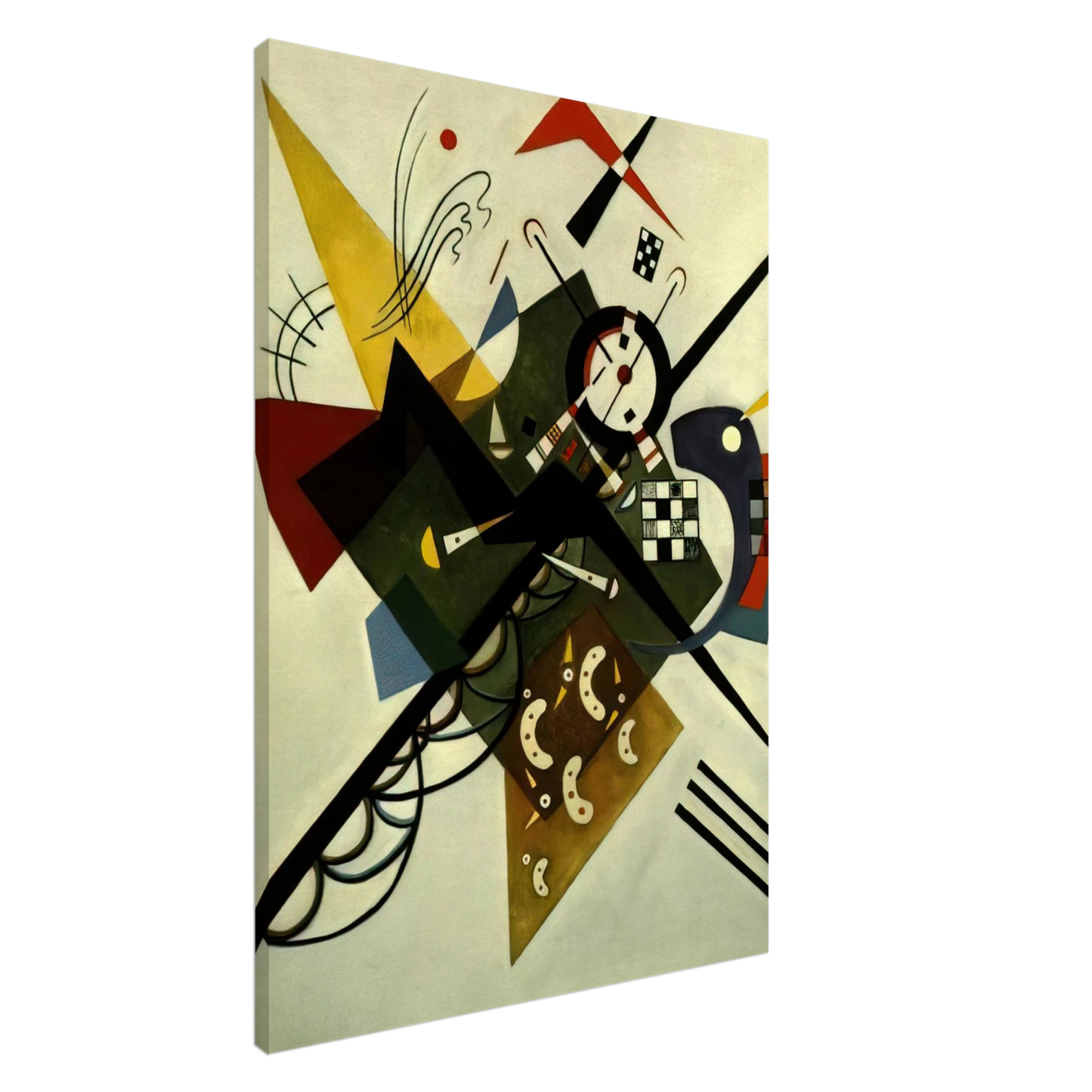 Wassily Kandinsky - ON WHITE II 1923 Canvas - 20x30 cm / 8x12 inches-canvas