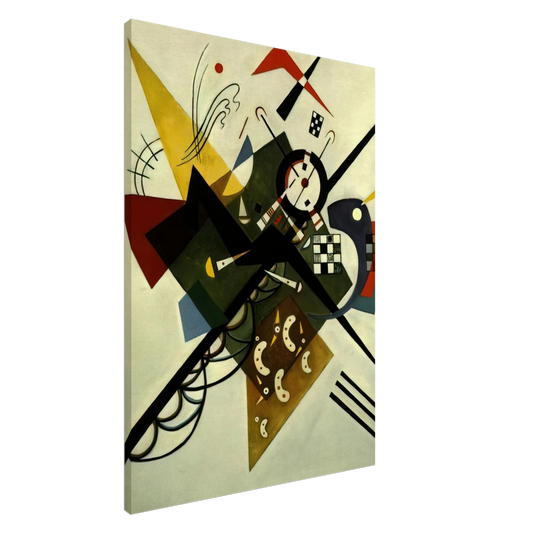 Wassily Kandinsky - ON WHITE II 1923 Canvas - 20x30 cm / 8x12 inches-canvas
