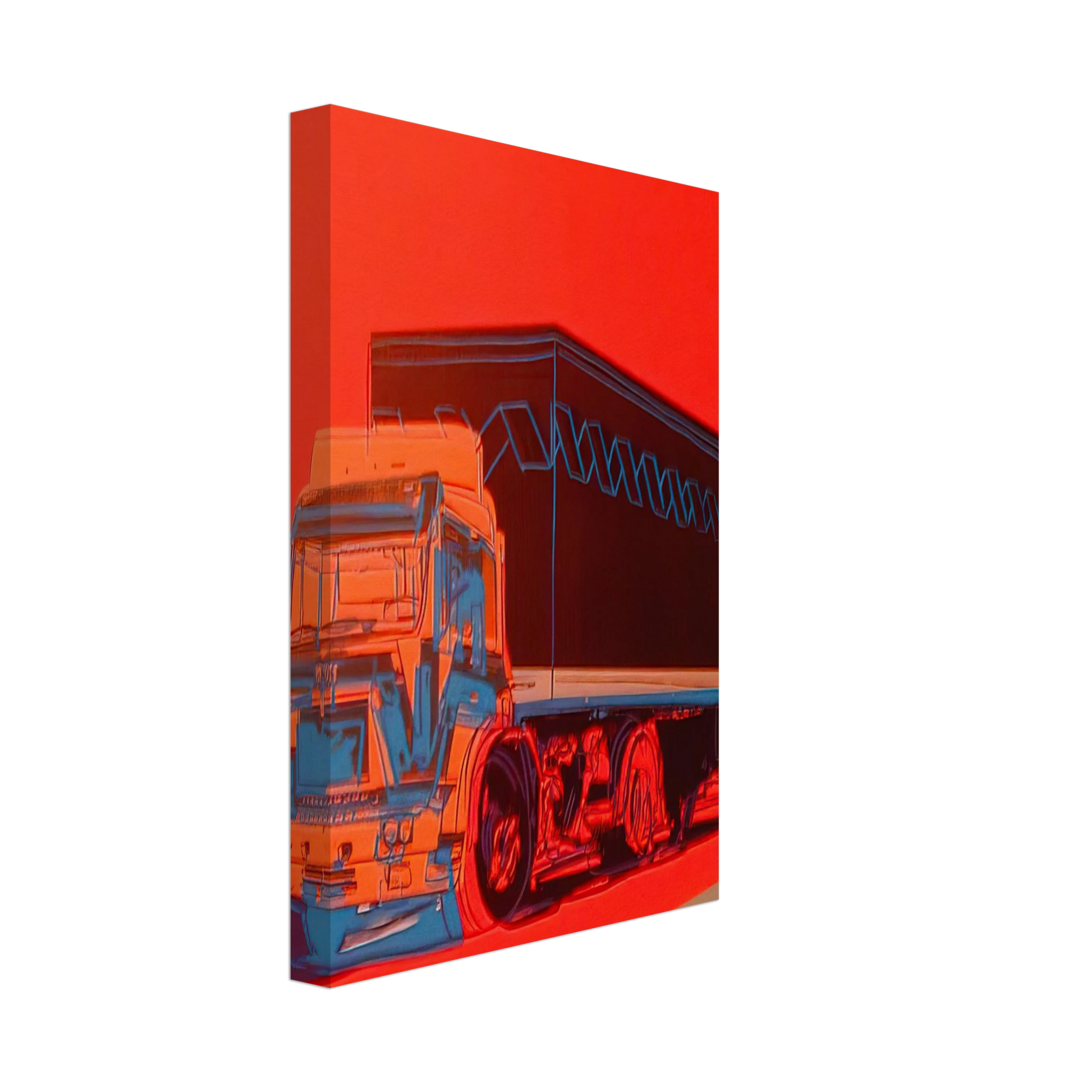 Andy Warhol - Truck Announcement Canvas - 40x60 cm / 16x24 inches-canvas
