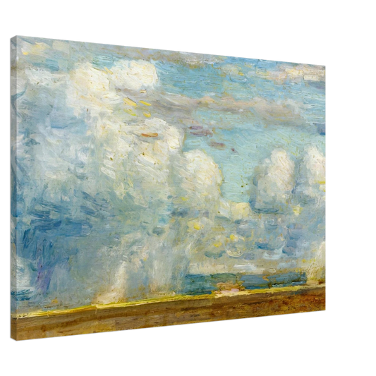 Childe Hassam - Clouds also known as Rain Clouds over Oregon Desert Canvas - 20x30 cm / 8x12 inches-canvas
