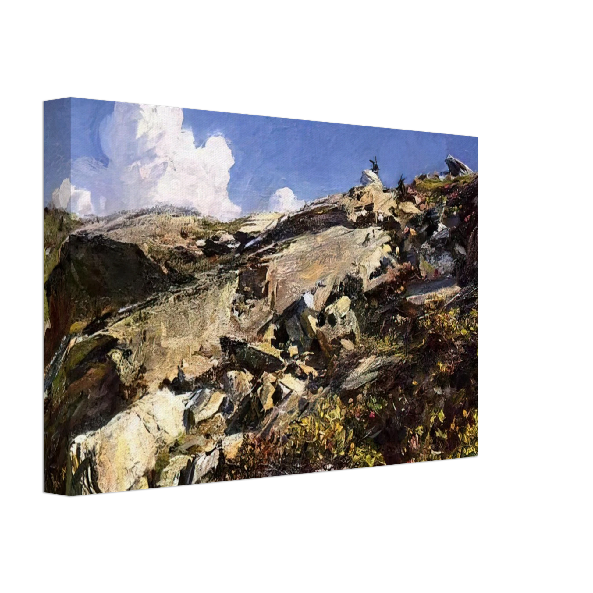 John Singer Sargent - In the Alps Canvas - 70x100 cm / 28x40 inches-canvas