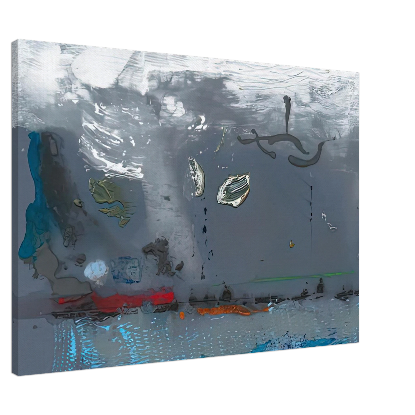 Helen Frankenthaler - Vespers, 1992- Canvas - 20x30 cm / 8x12 inches-canvas