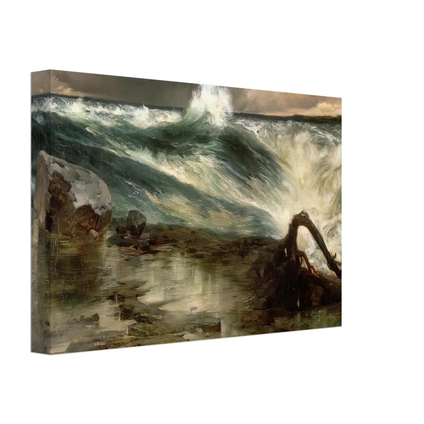 Thomas Moran - The Rapids Above Niagara Canvas - 70x100 cm / 28x40 inches-canvas