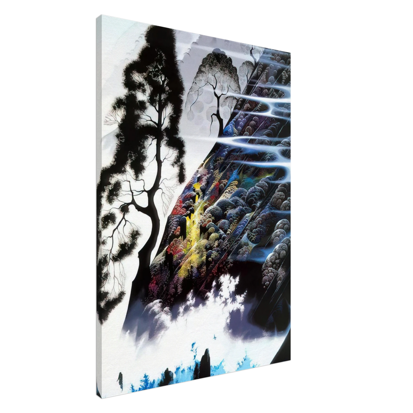 Eyvind Earle - Radient Splendor Canvas - 20x30 cm / 8x12 inches-canvas