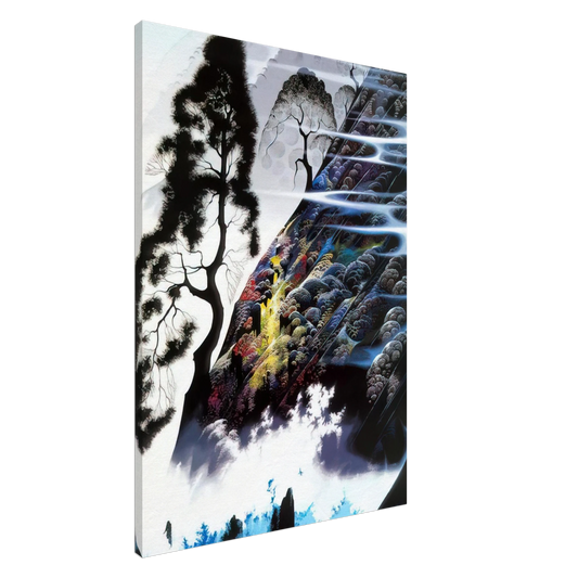 Eyvind Earle - Radient Splendor Canvas - 20x30 cm / 8x12 inches-canvas