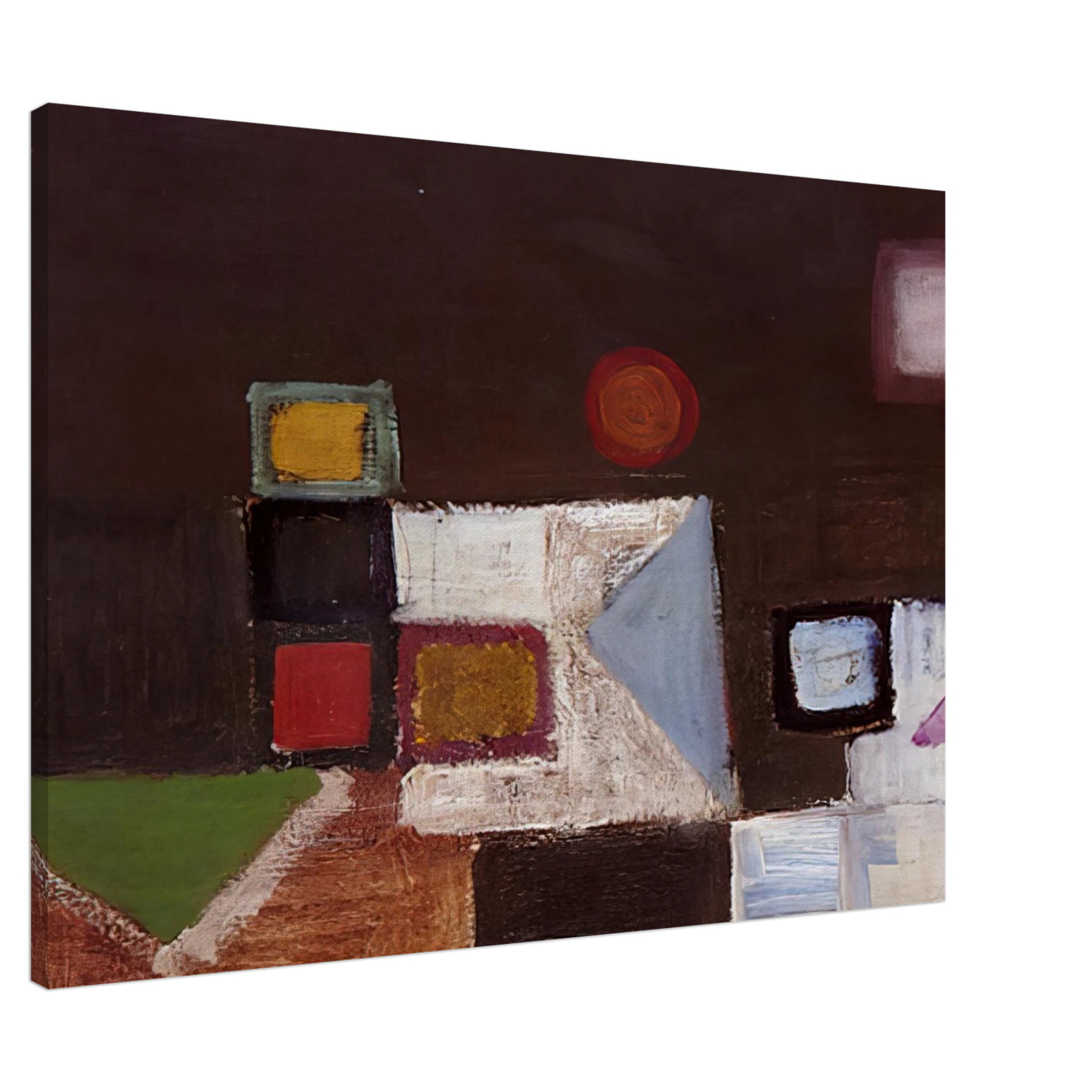 Victor Pasmore - Untitled - 1948 Canvas - 20x30 cm / 8x12 inches-canvas