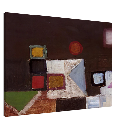 Victor Pasmore - Untitled - 1948 Canvas - 20x30 cm / 8x12 inches-canvas