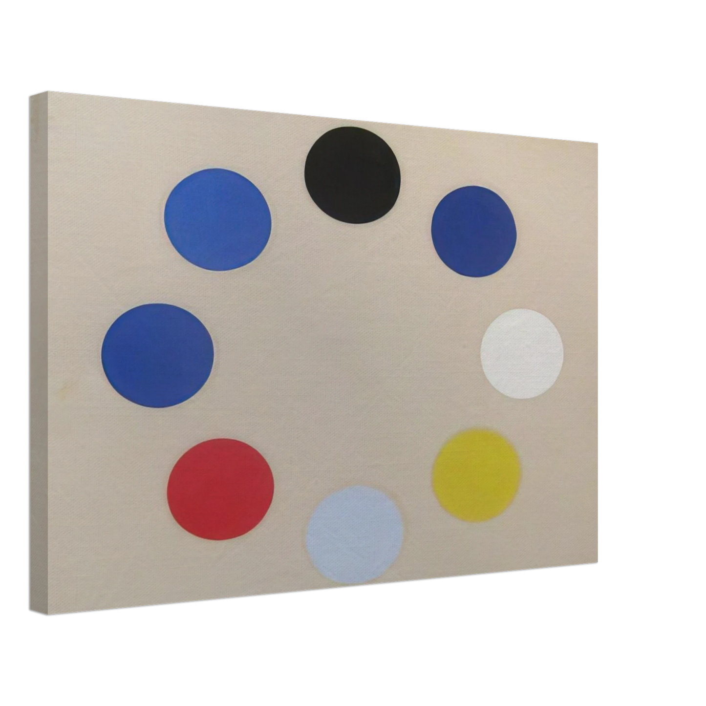 Thomas Downing - Untitled Black Star - 1965 Canvas - 40x60 cm / 16x24 inches-canvas