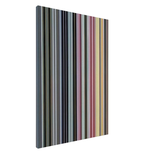 Gene Davis - Alice Tully Hall Sampler - 1961 Canvas - 20x30 cm / 8x12 inches-canvas