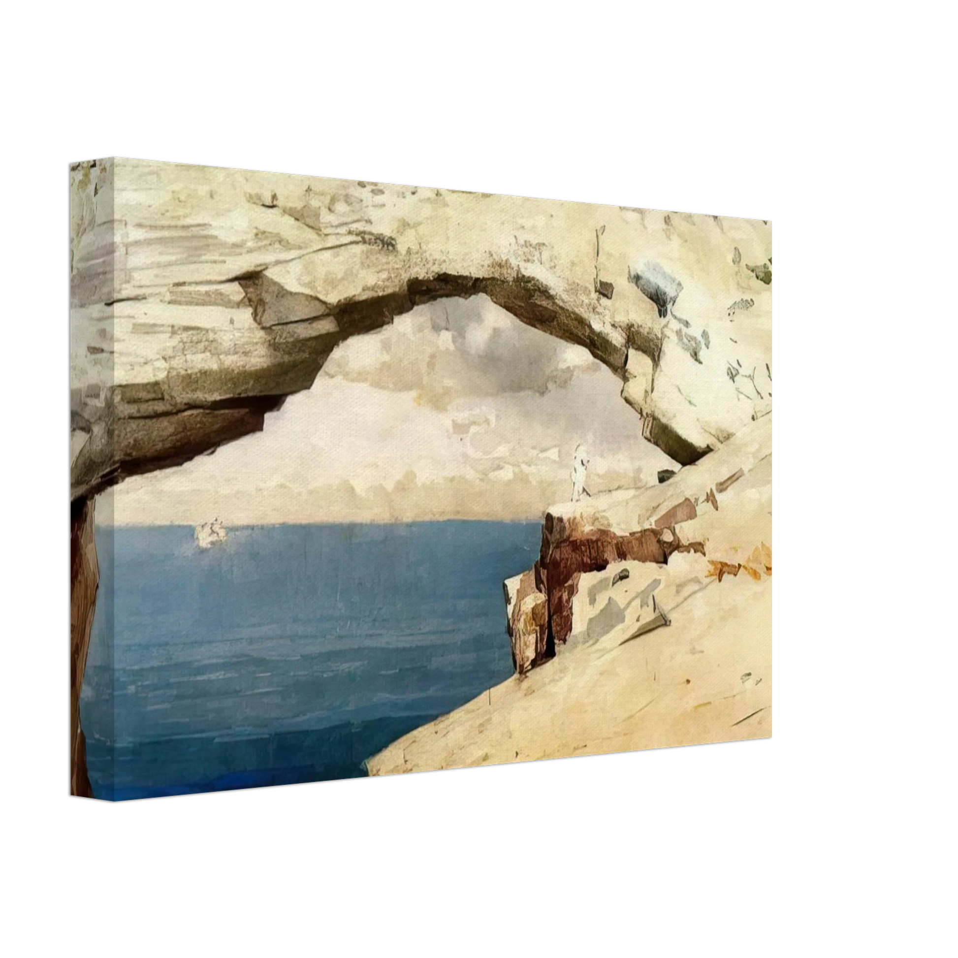 Winslow Homer - GLASS WINDOWS BAHAMAS 1885 Canvas - 70x100 cm / 28x40 inches-canvas