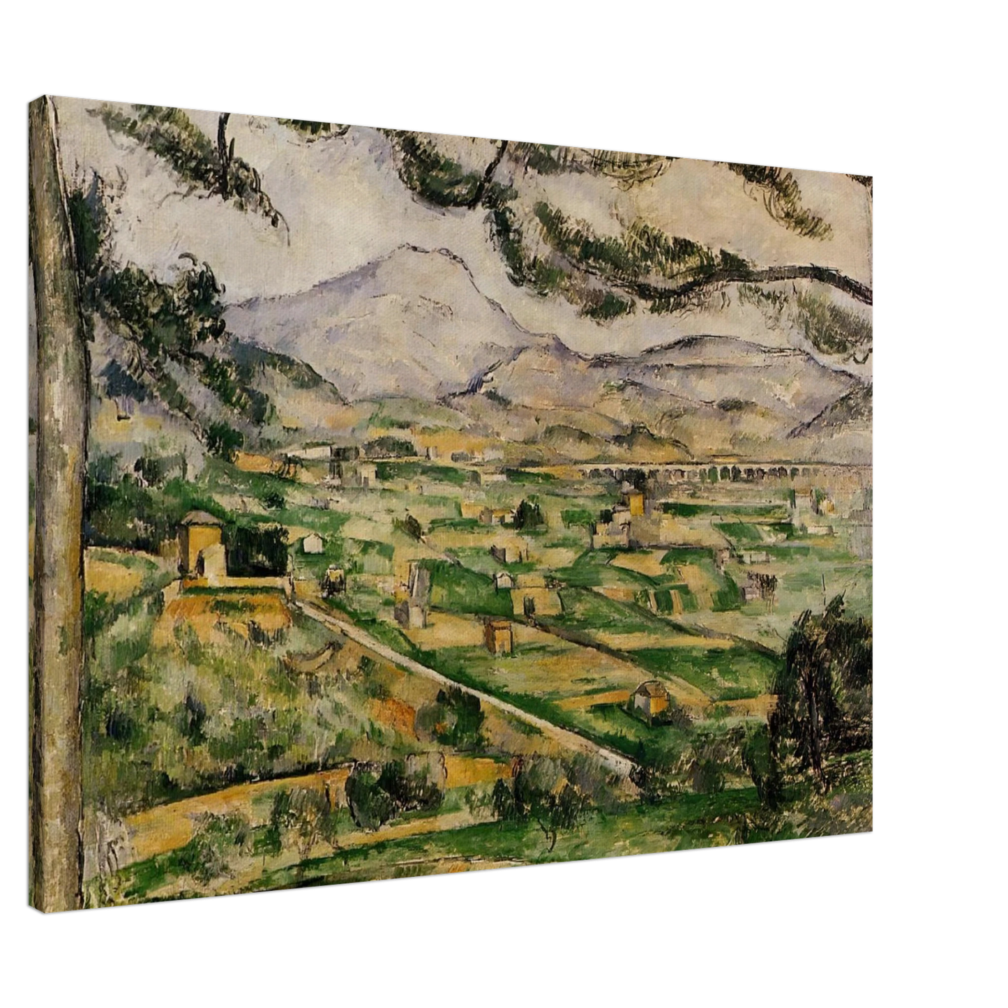 Paul Cezanne - Mont Sainte-Victoire with Large Pine Canvas - 20x30 cm / 8x12 inches-canvas