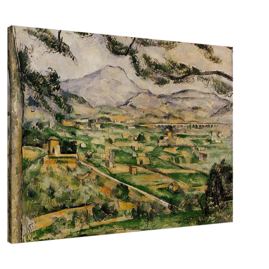 Paul Cezanne - Mont Sainte-Victoire with Large Pine Canvas - 20x30 cm / 8x12 inches-canvas