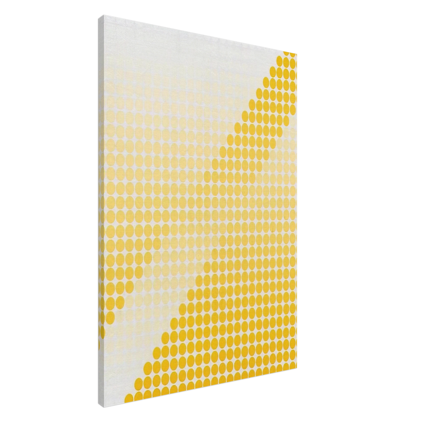 Dadamaino - Bianco  Giallo - 1971 Canvas - 20x30 cm / 8x12 inches-canvas