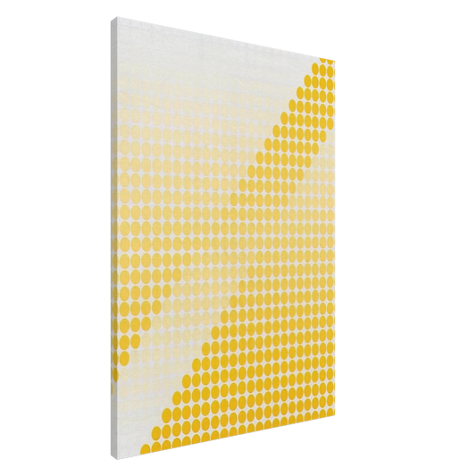 Dadamaino - Bianco  Giallo - 1971 Canvas - 20x30 cm / 8x12 inches-canvas