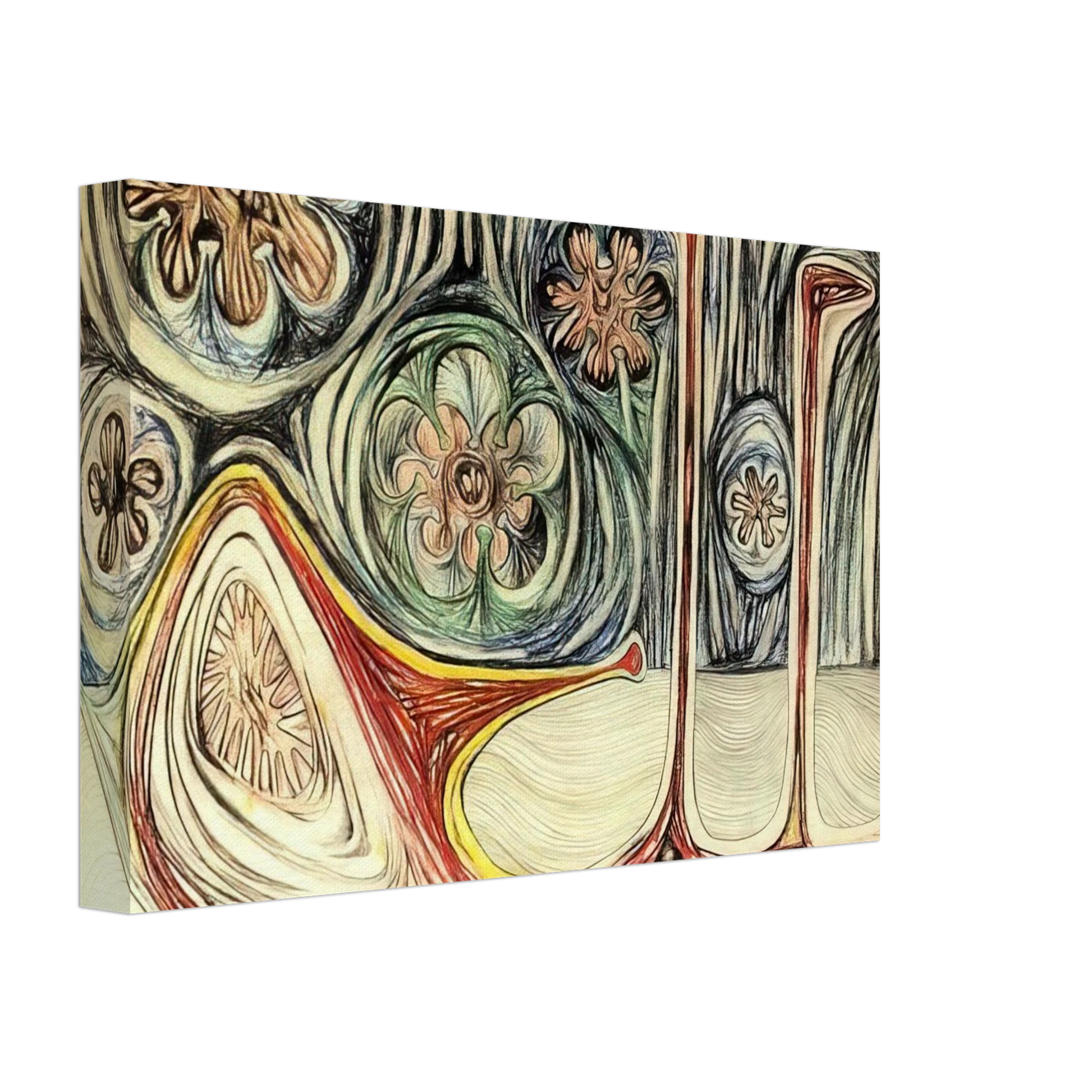 Roberto Matta - SNAIL S TRACE 1937 Canvas - 70x100 cm / 28x40 inches-canvas