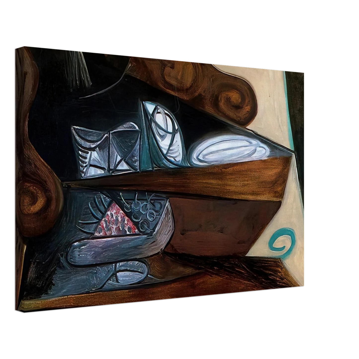 Pablo Picasso - The buffet of  Catalan  Canvas - 40x60 cm / 16x24 inches-canvas