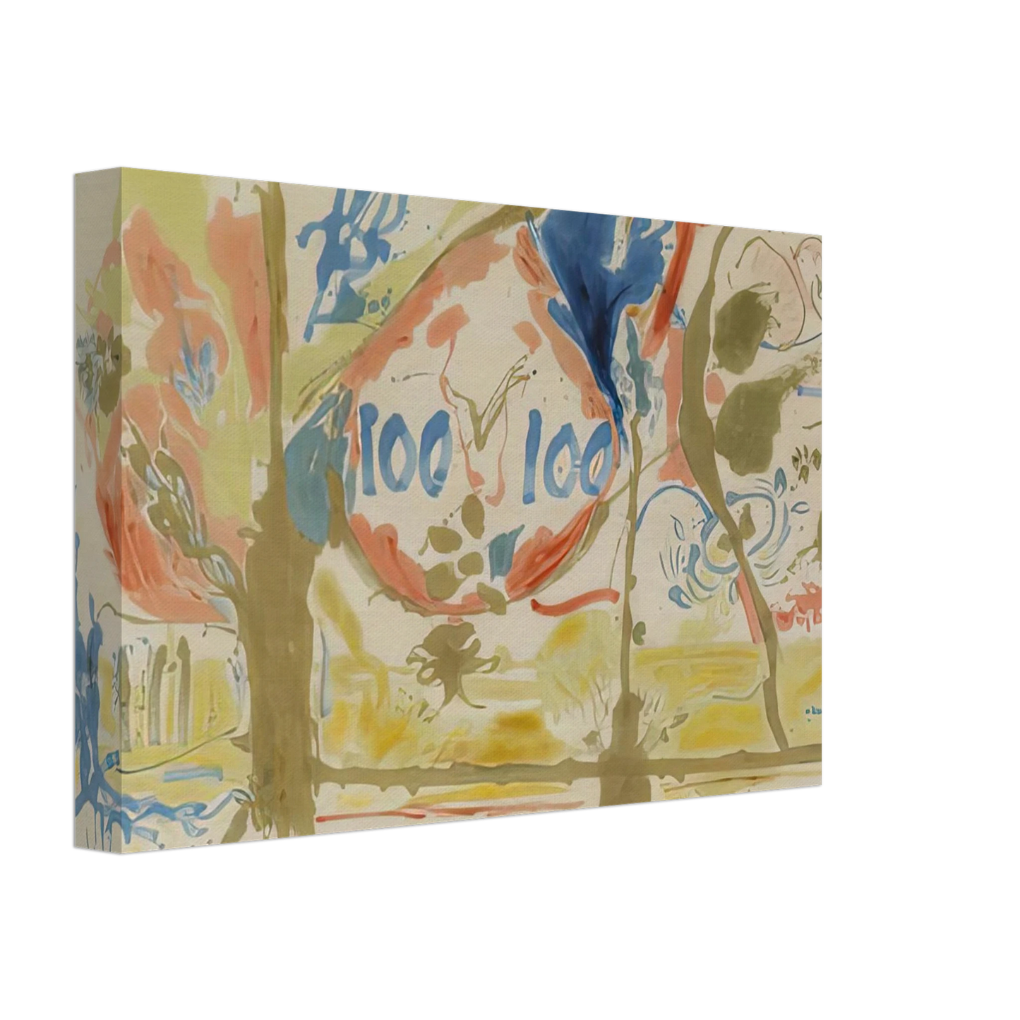 Helen Frankenthaler - Eden, 1956- Canvas - 70x100 cm / 28x40 inches-canvas