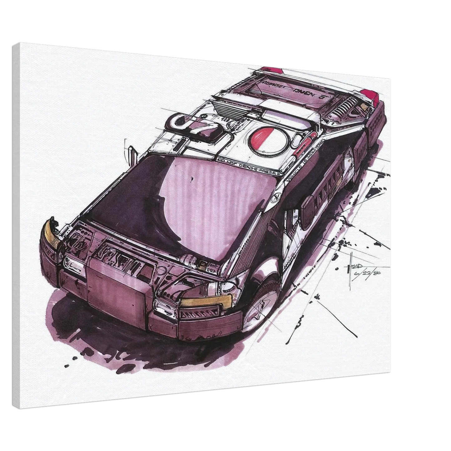 Syd Mead - Syd Mead Canvas - 20x30 cm / 8x12 inches-canvas