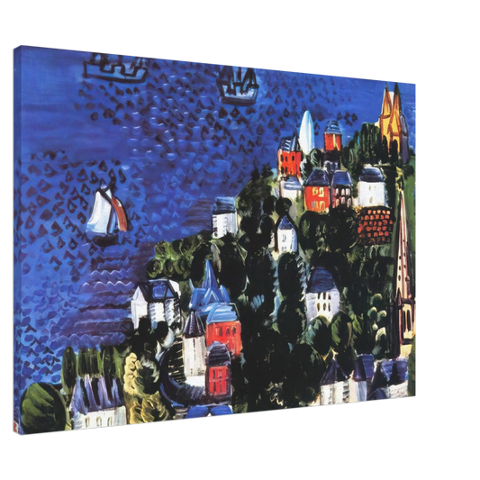 Raoul Dufy - VIEW OF SAINTE ADRESSE Canvas - 20x30 cm / 8x12 inches-canvas