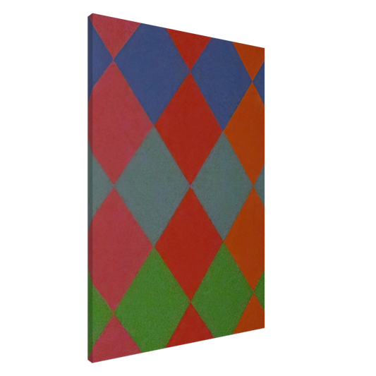 Max Bill - Geometric Composition - 1966 Canvas - 20x30 cm / 8x12 inches-canvas