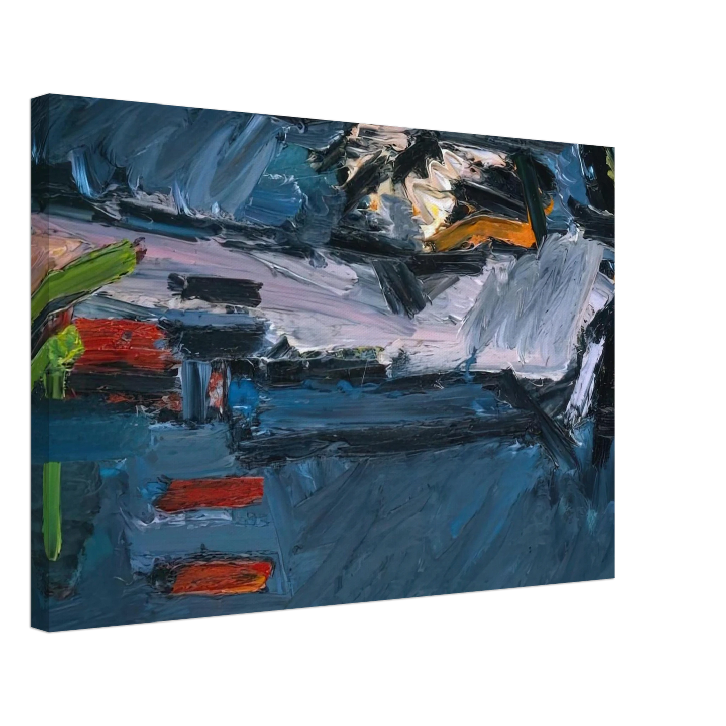 Frank Auerbach - FIGURE ON A BED 1970 Canvas - 40x60 cm / 16x24 inches-canvas