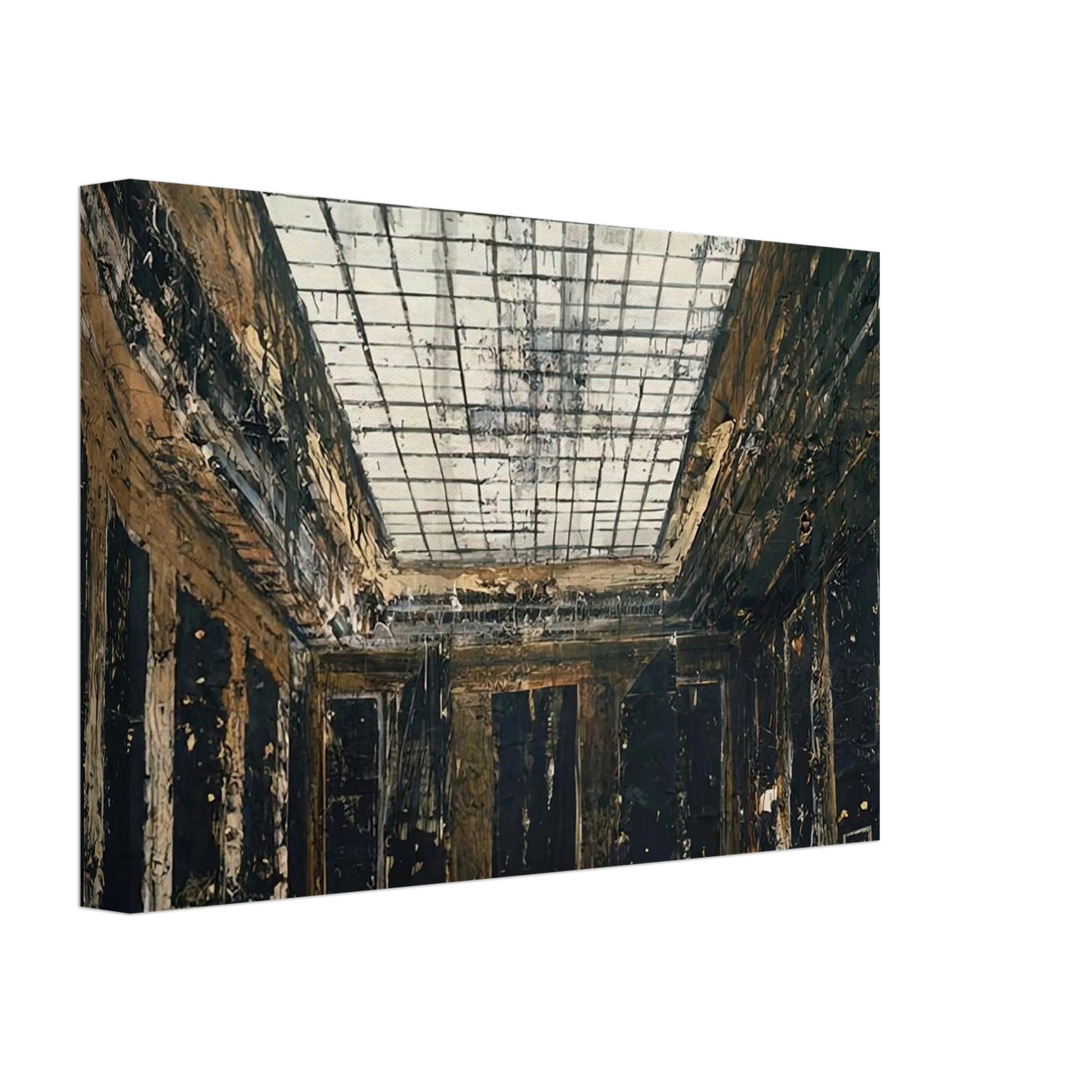 Anselm Kiefer - INTERIOR 1981 Canvas - 40x60 cm / 16x24 inches-canvas