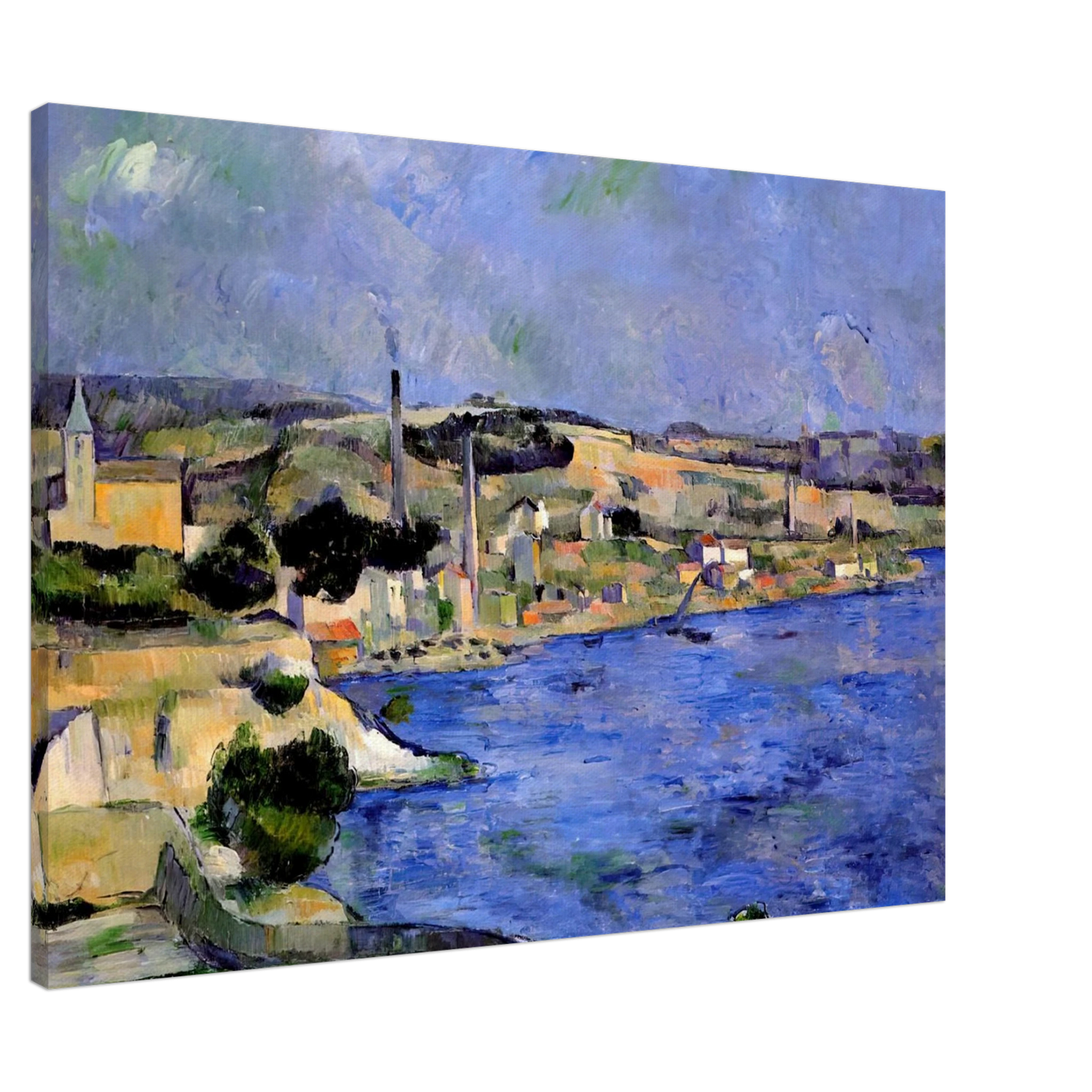 Paul Cezanne - The Bay of l'Estaque and Saint-Henri Canvas - 20x30 cm / 8x12 inches-canvas