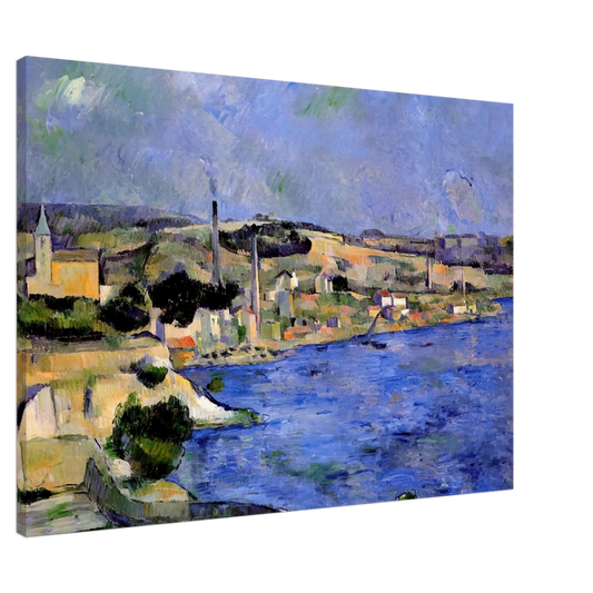 Paul Cezanne - The Bay of l'Estaque and Saint-Henri Canvas - 20x30 cm / 8x12 inches-canvas