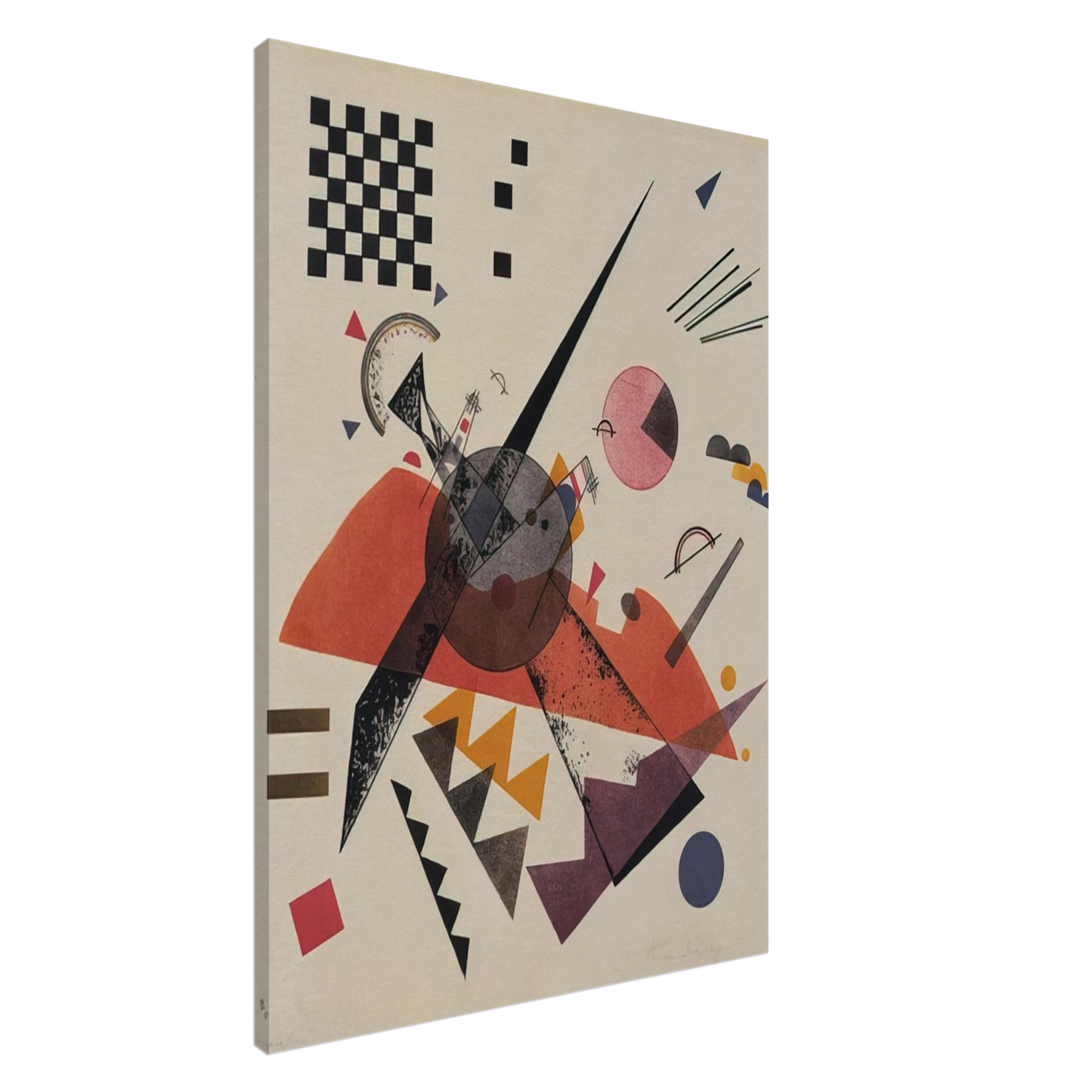 Wassily Kandinsky - ORANGE 1923 Canvas - 20x30 cm / 8x12 inches-canvas