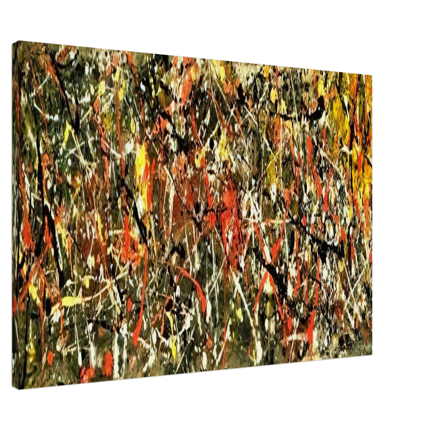Jackson Pollock - NUMBER 25 Canvas - 20x30 cm / 8x12 inches-canvas