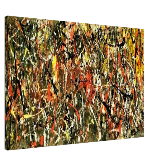 Jackson Pollock - NUMBER 25 Canvas - 20x30 cm / 8x12 inches-canvas