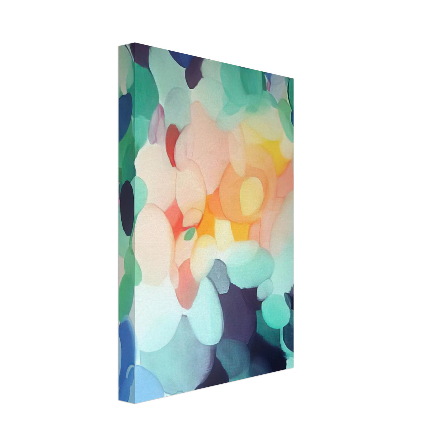 Alice Baber - Golden Center in the Ladder Canvas - 40x60 cm / 16x24 inches-canvas