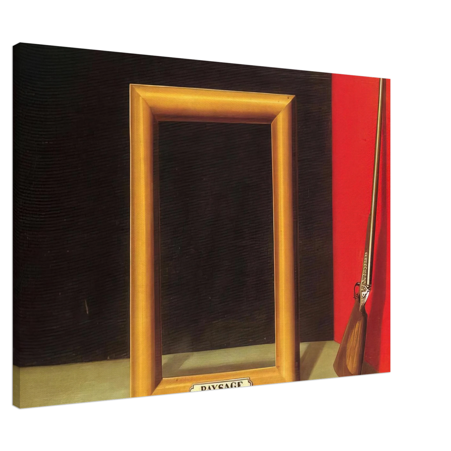 Rene Magritte - THE DELIGHTS OF LANDSCAPE 1928 Canvas - 20x30 cm / 8x12 inches-canvas