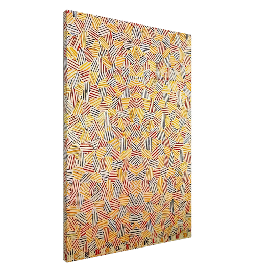 Jasper Johns - DANCERS ON A PLANE Canvas - 20x30 cm / 8x12 inches-canvas