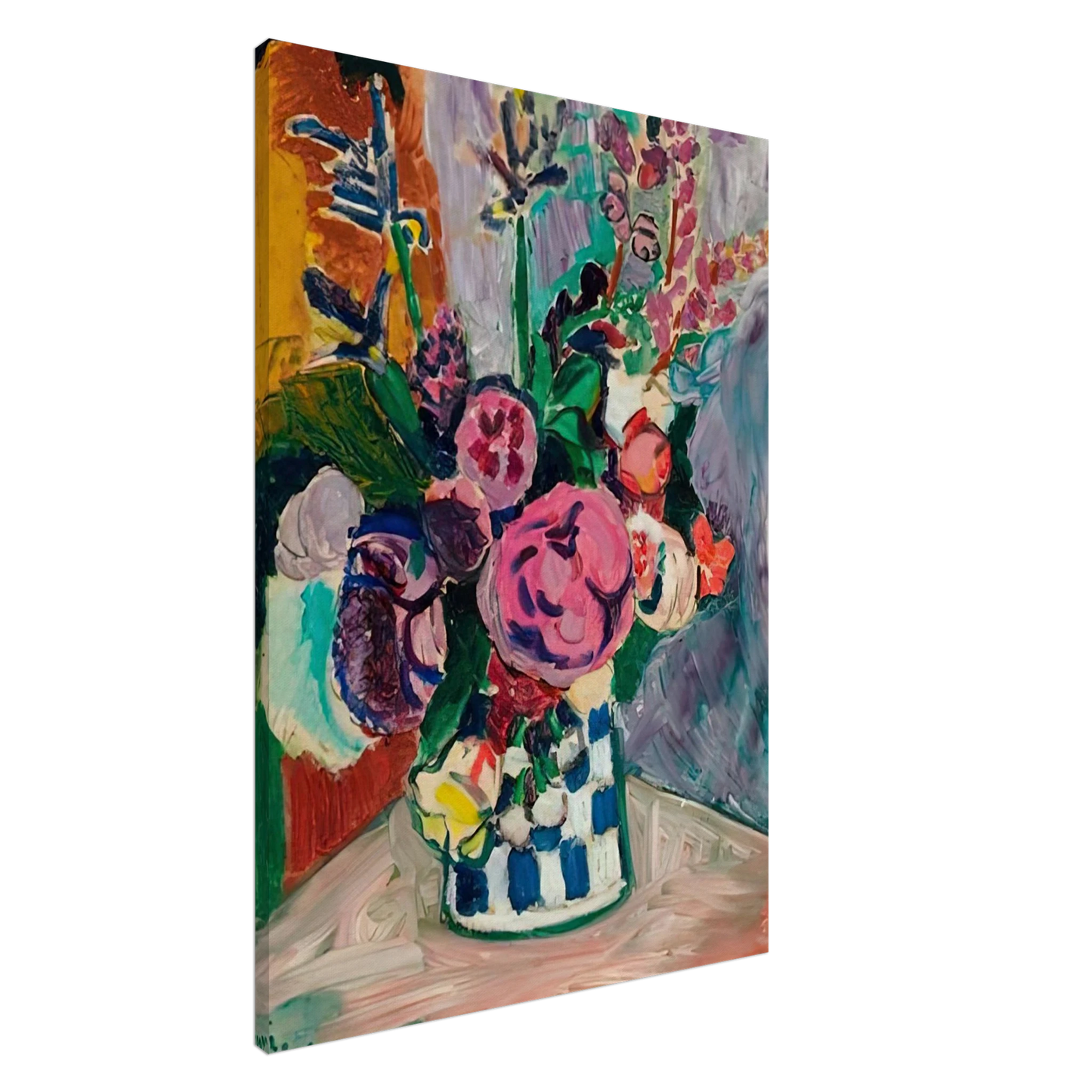 Henri Matisse - LES PIVOINES 1907 Canvas - 20x30 cm / 8x12 inches-canvas